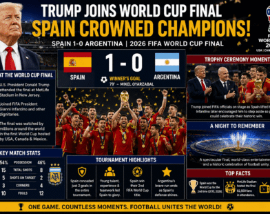 Trump Joins World Cup Final