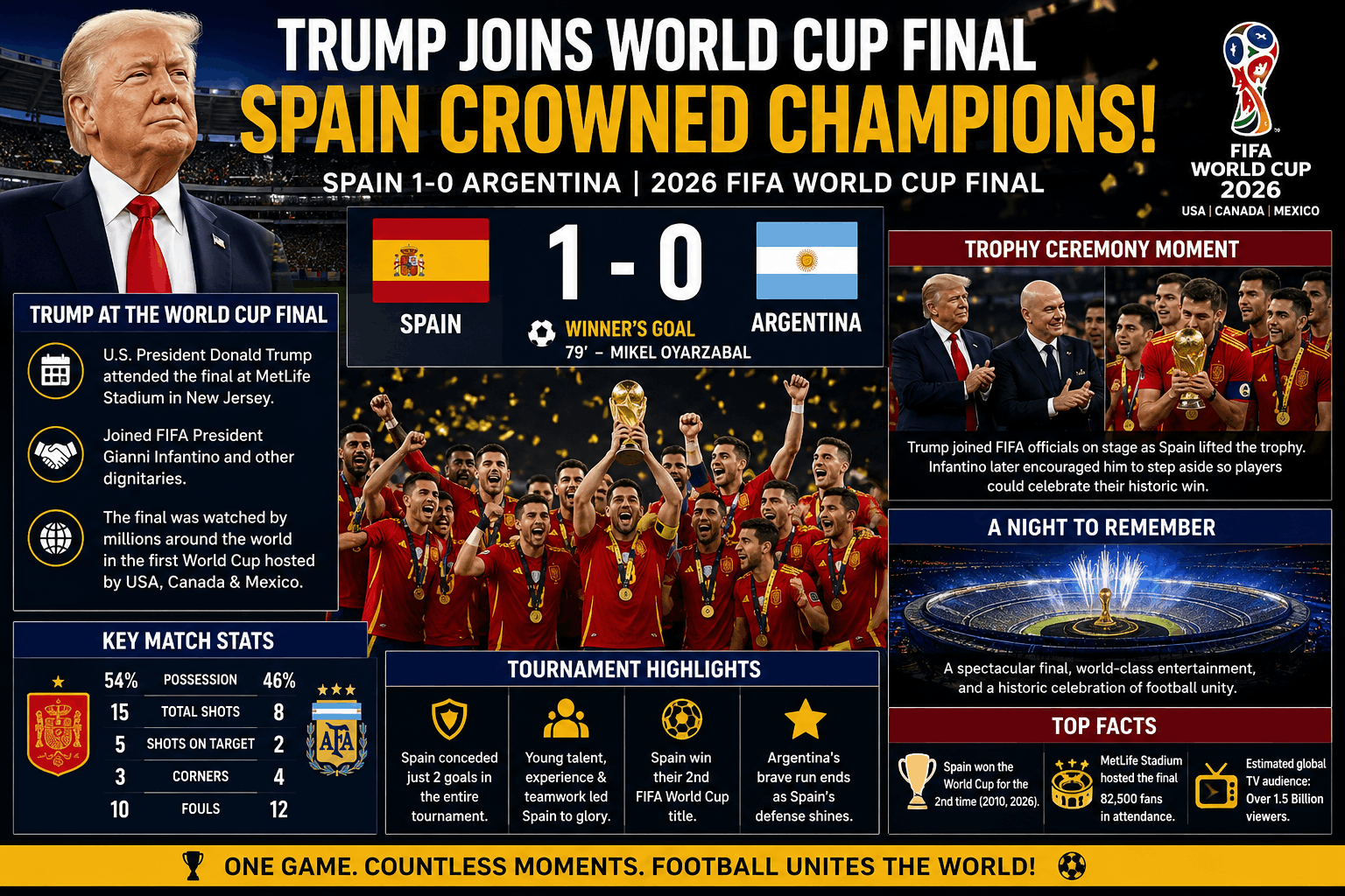 Trump Joins World Cup Final