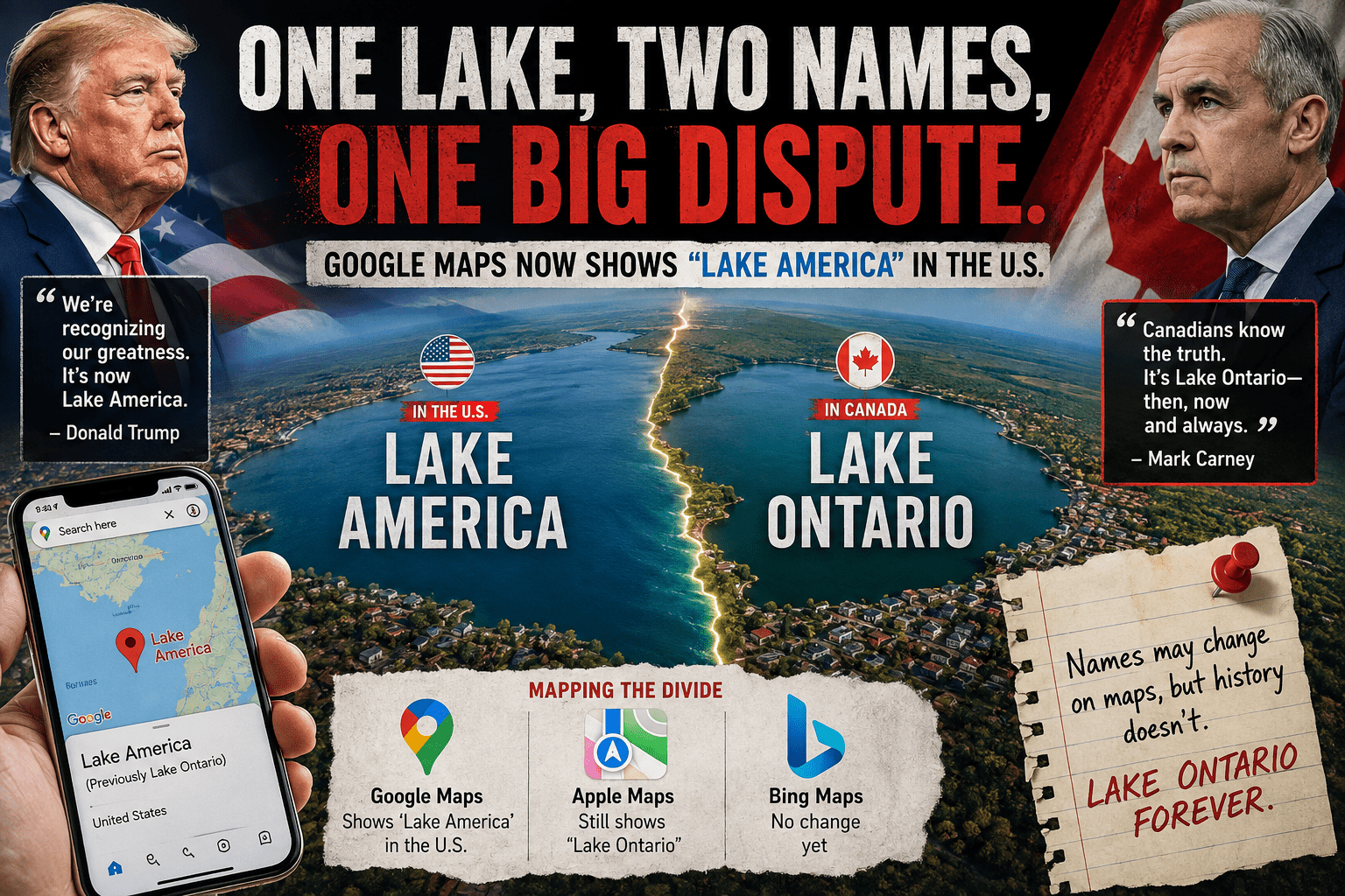 Google Maps Lake America